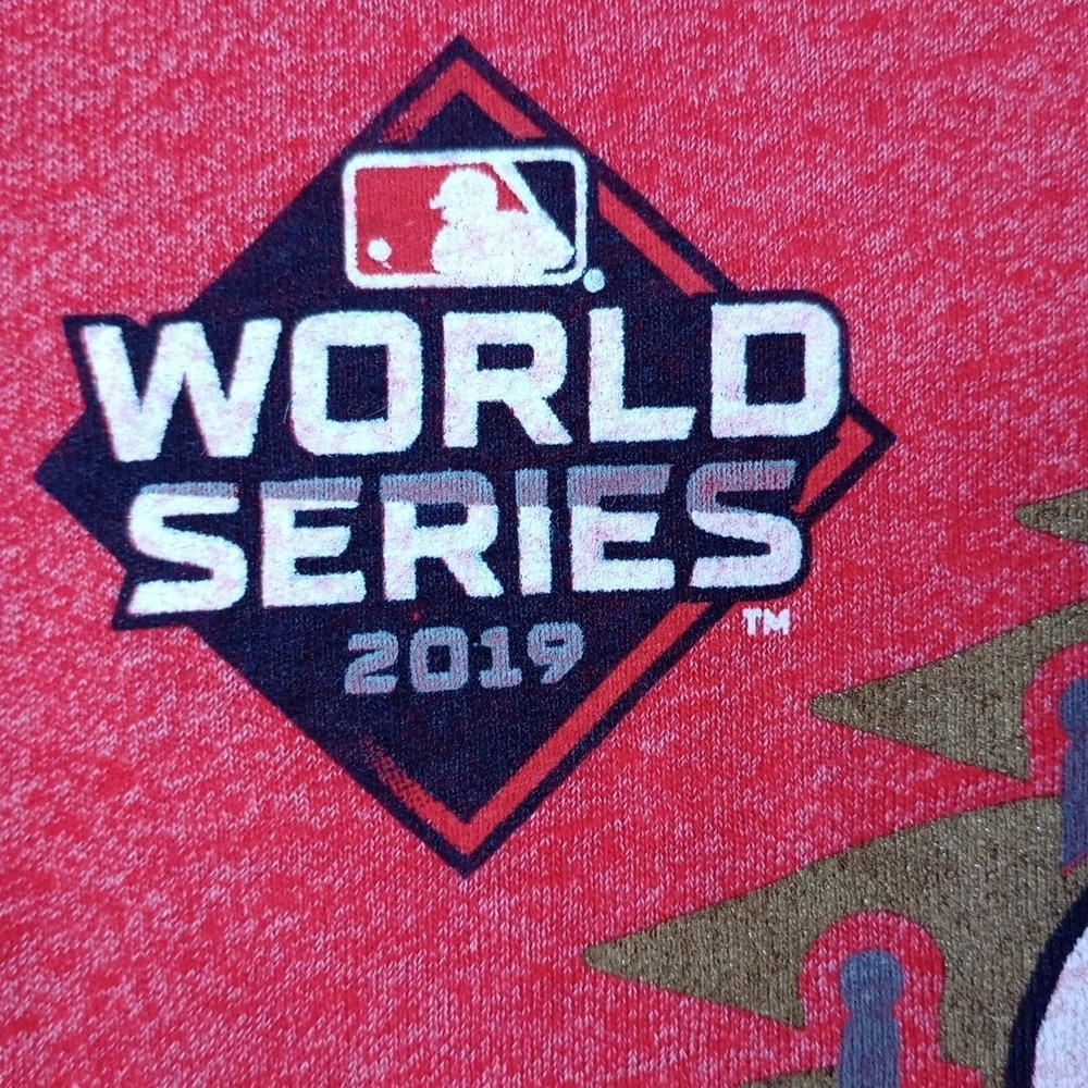 NWT Majestic 2019 Washington Nationals World Series Champions Raglan Size XL - Picture 6 of 11